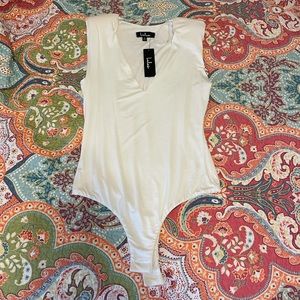 NWT white bodysuit